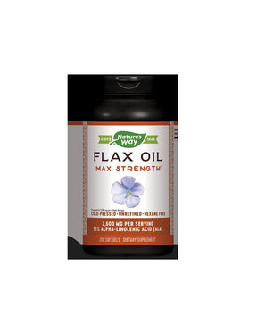 Flax Oil 1300 mg 57% ALA - 200 Softgels - Nutra Best Europe