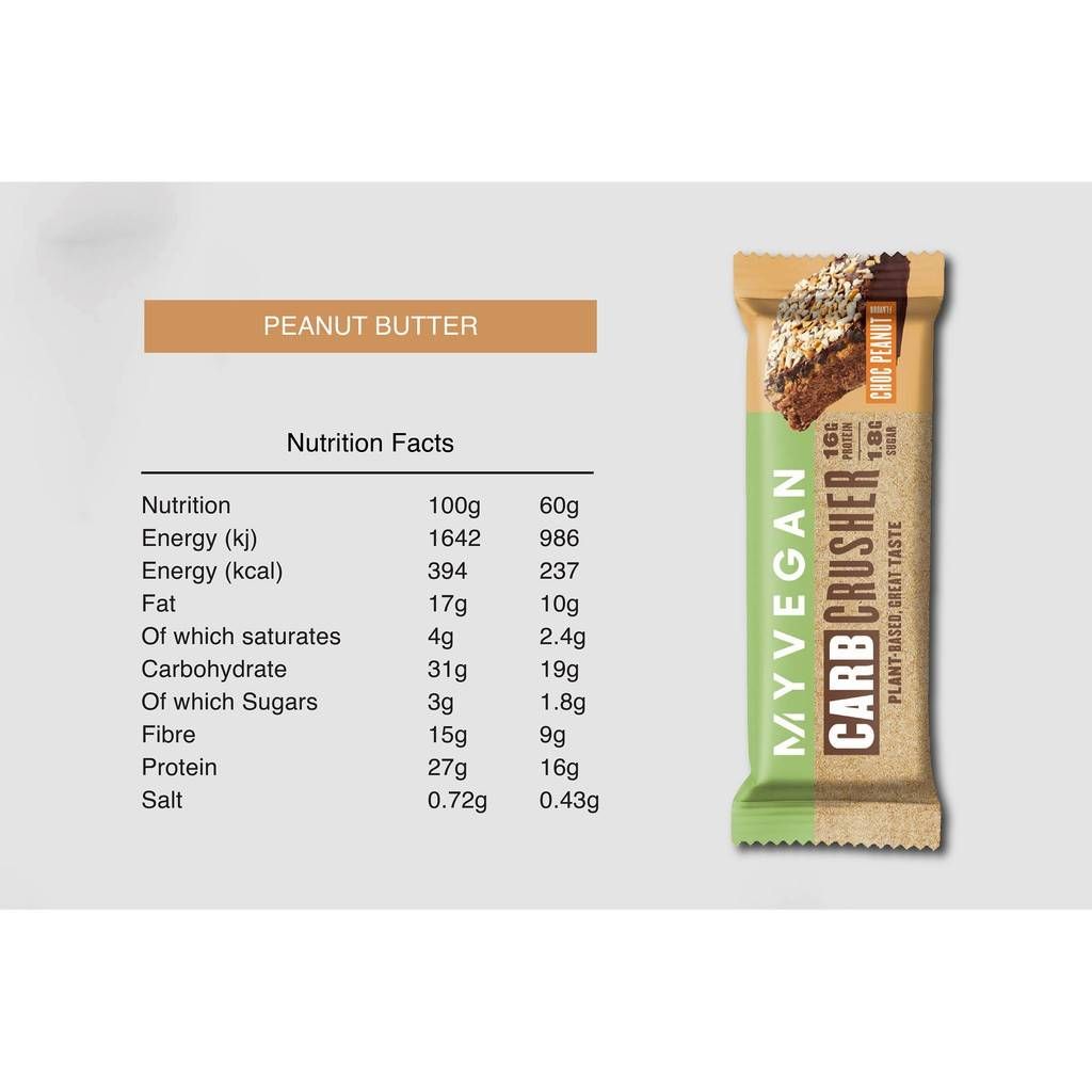 Veganski drobilica ugljikohidrata - 60 grama