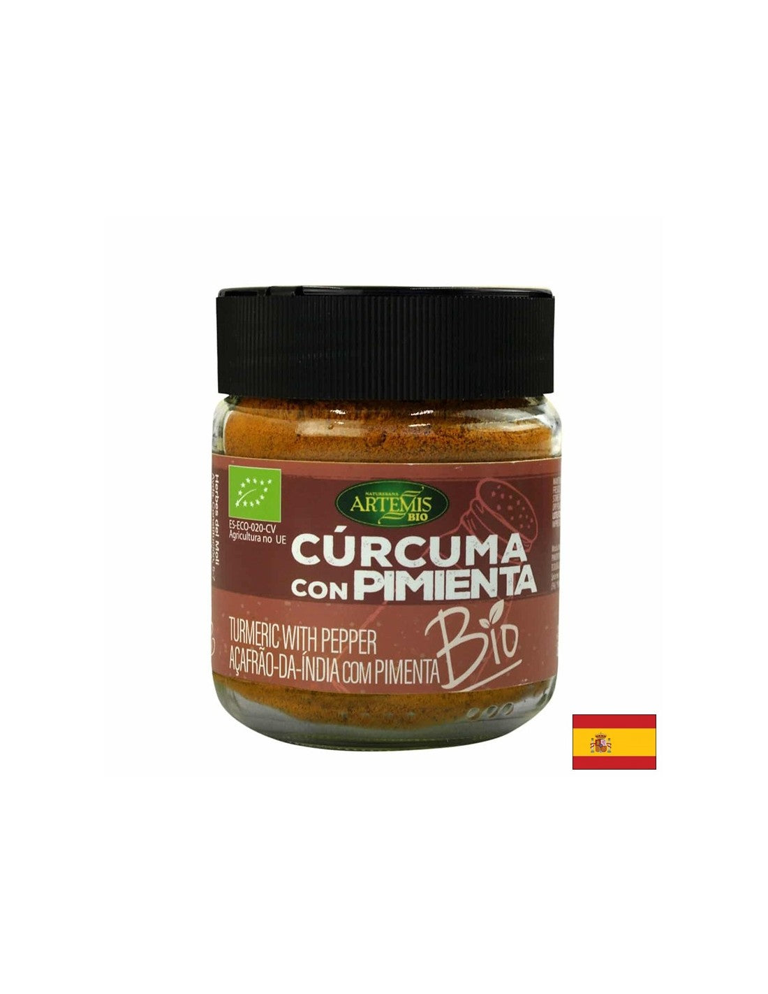 Aromatični organski začini - kurkuma & crni papar, 80 g, prah