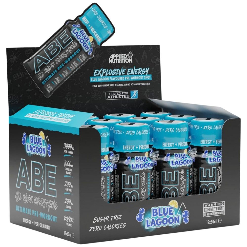 Abe Shot | Sve crno sve prije vježbanja - 12 x 60 ml