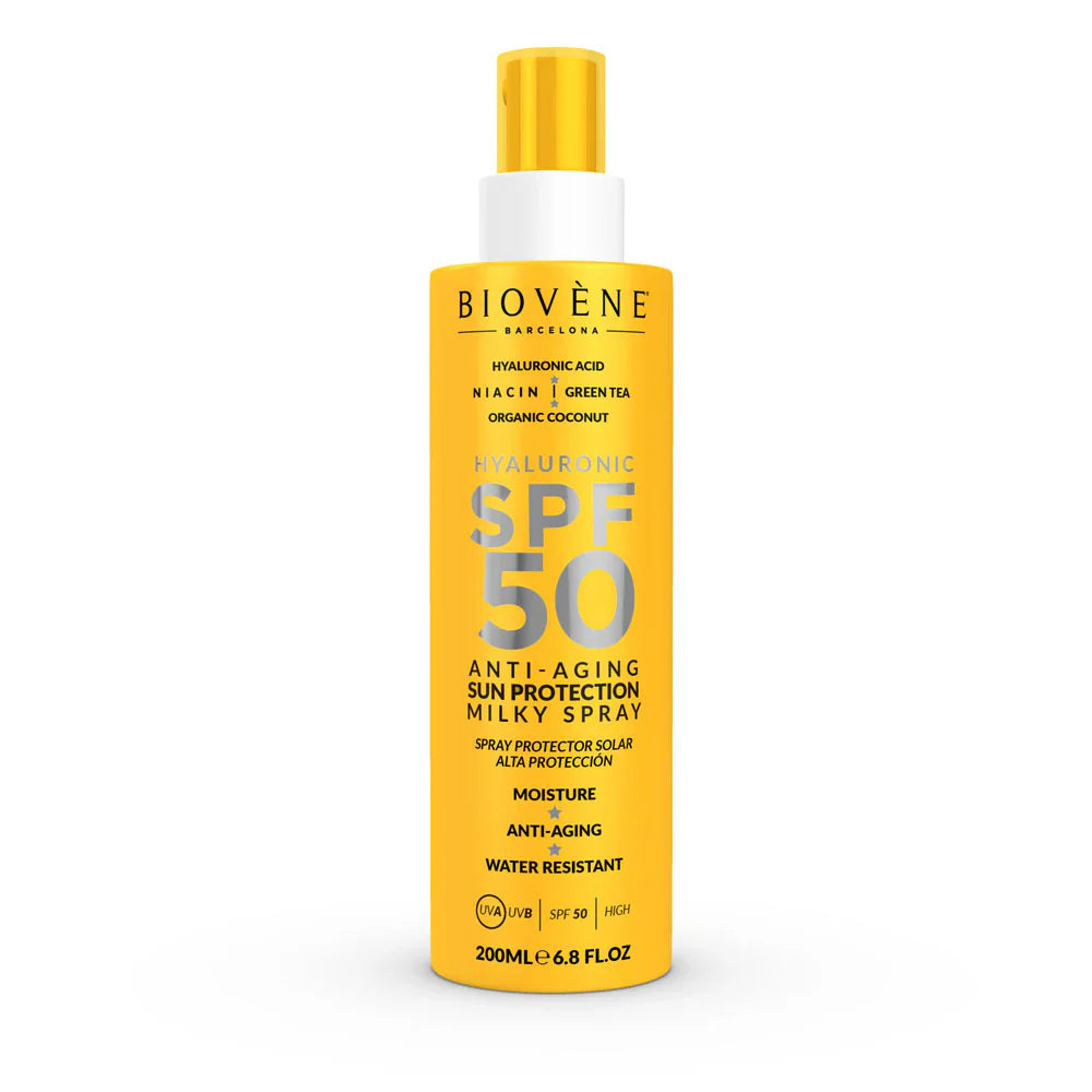 Krema za sunčanje za lice i tijelo SPF 50 s hijaluronskom kiselinom protiv starenja - 200 ml