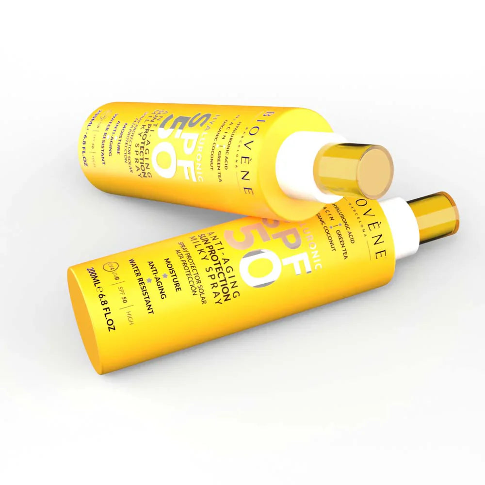Krema za sunčanje za lice i tijelo SPF 50 s hijaluronskom kiselinom protiv starenja - 200 ml