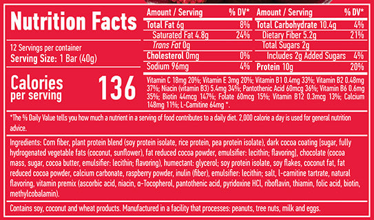 Veganski bar kutija/12 x 40 g - 0,500 kg