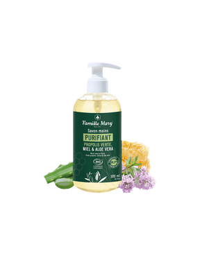 Liquid hand soap with green propolis, honey and aloe vera, 300 ml - Nutra Best Europe