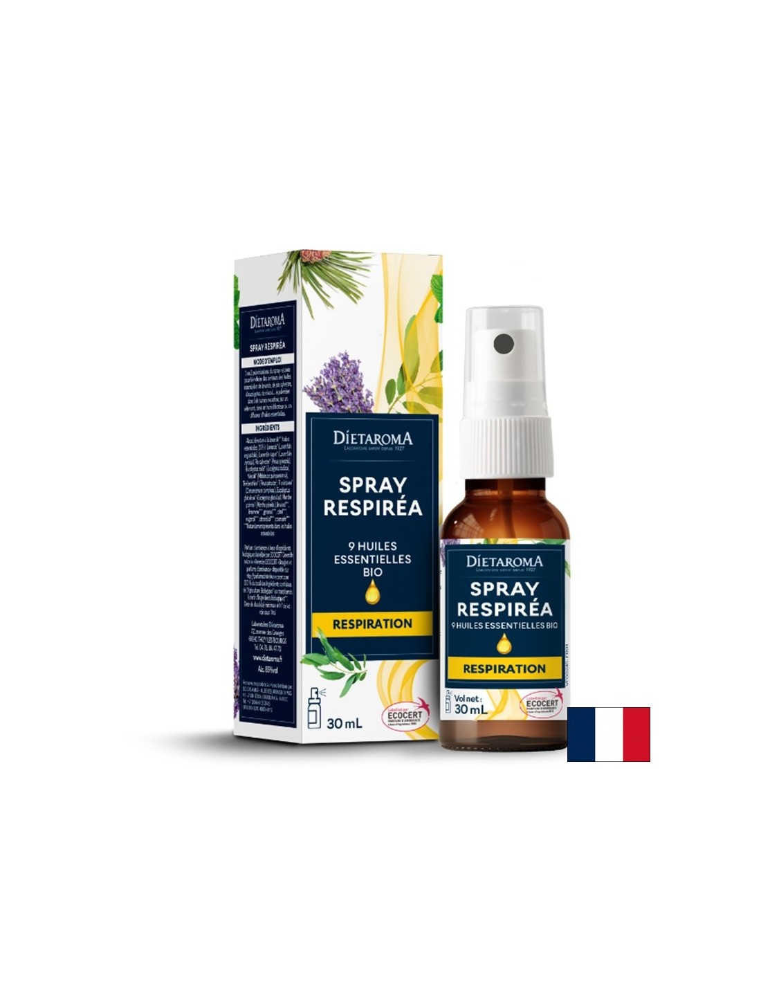 Sprej za dišni sustav s 9 vrsta eteričnih ulja, 30 ml