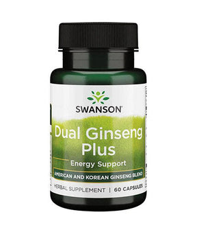 Dual Ginseng Plus 395 mg - 60 capsules - Nutra Best Europe
