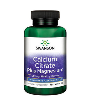 Calcium Citrate Plus Magnesium - 150 capsules - Nutra Best Europe