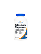 Funkcija živaca i mišića - Kalij + Magnezij, 99 mg/210 mg, 240 kapsula <tc>Nutricost</tc>