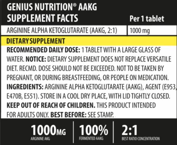 AAKG 1000 mg 180 tableta