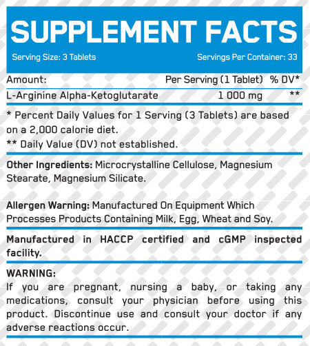 AAKG 1000 mg/100 tab