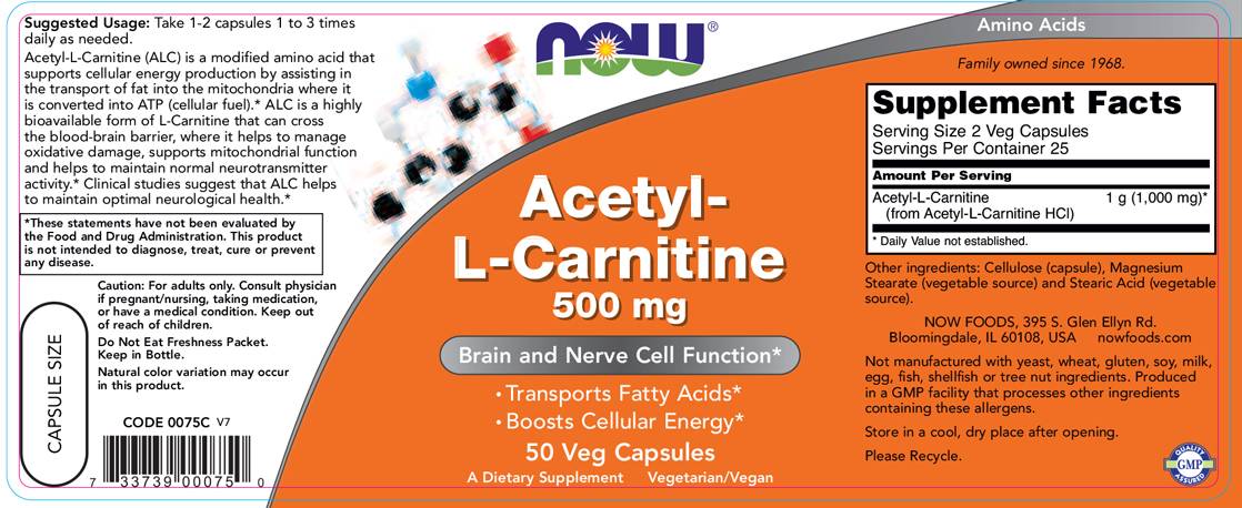 Acetil L-karnitin - 50 kapsula