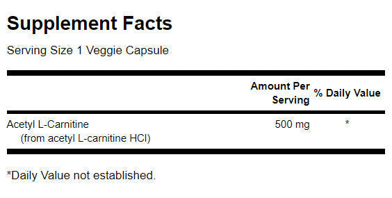 Acetil L-karnitin 500 mg - 100 kapsula