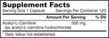 Acetil L-karnitin 500 mg - 120 kapsula