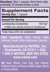 Acidophilus probiotik 100 mg./100 kaps.