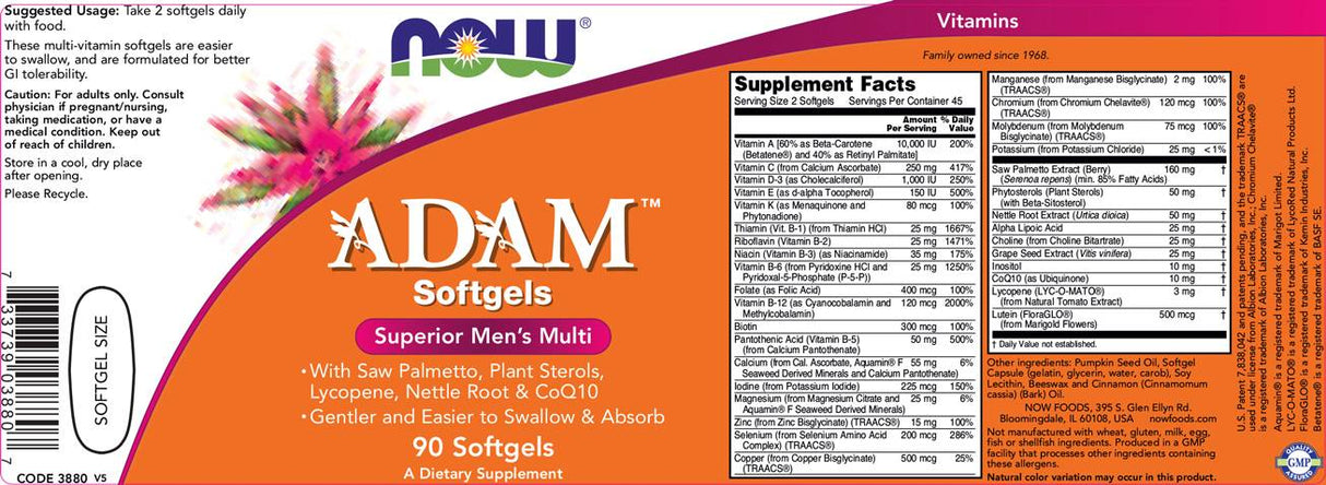 Adam Men's Vits - 90 gel kapsula