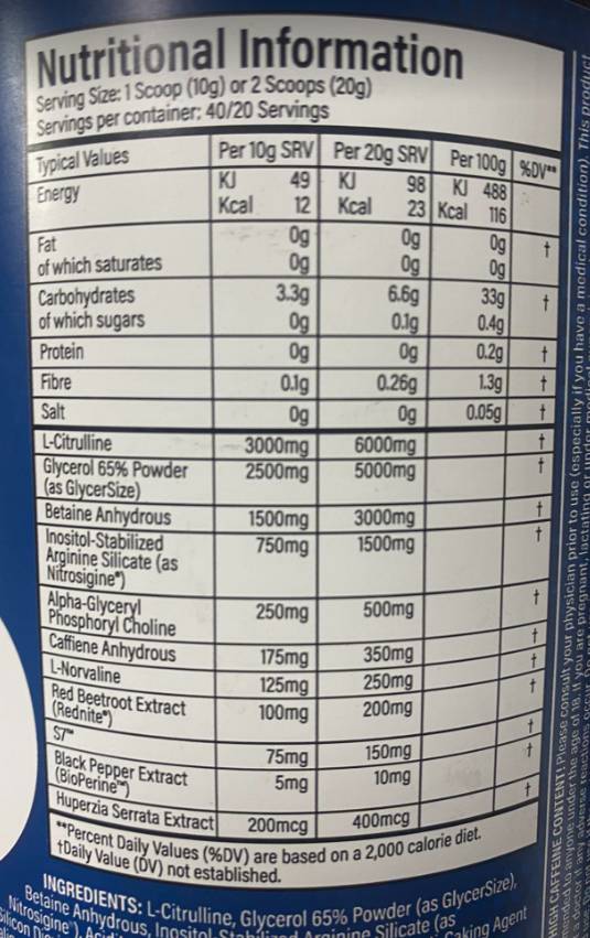 Pripremite Pro | Maksimalni fokus prije vježbanja - 340 grama