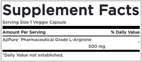 AjiPure L-Arginin 500 mg 60 kapsula