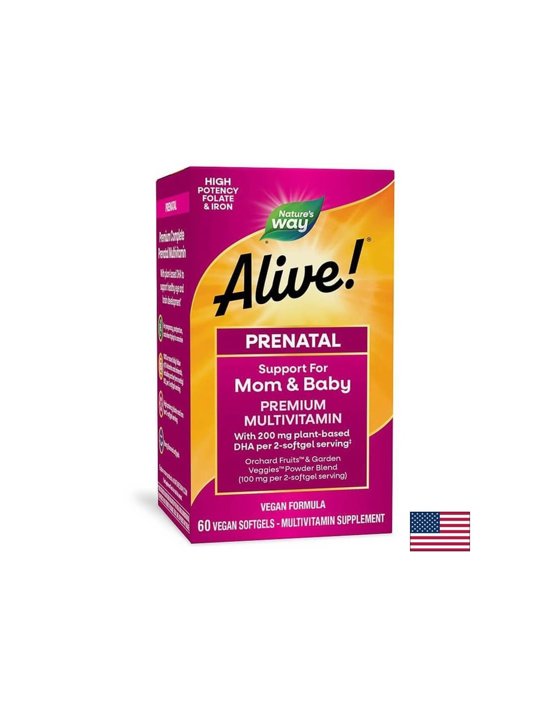 <tc>Alive</tc>! Potpuni prenatalni multivitamin | Premium formula - 60 gel kapsula