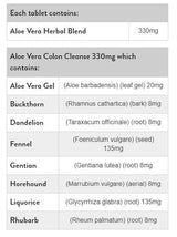 Aloe Vera Colon Cleanse 330 mg - 120 tableta