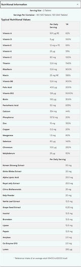 Alpha Men Super Multi Vitamin - 120 tableta