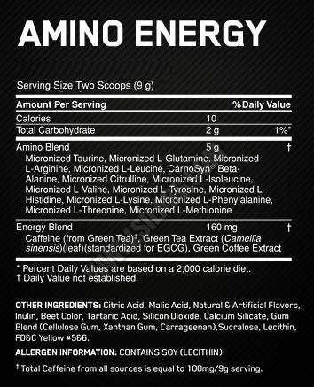 Amino Energy PROBNA VELIČINA - 10 serv./90 gr.