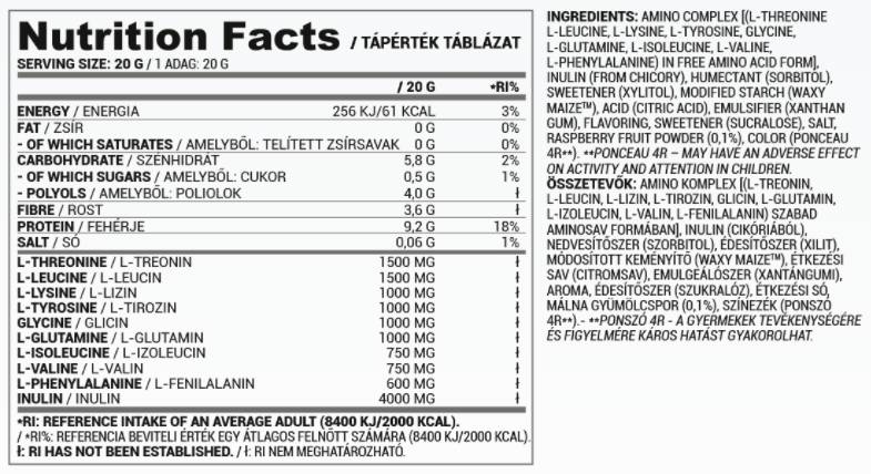 Amino Sorbet | Amino sladoled spreman za zamrzavanje - 20 grama