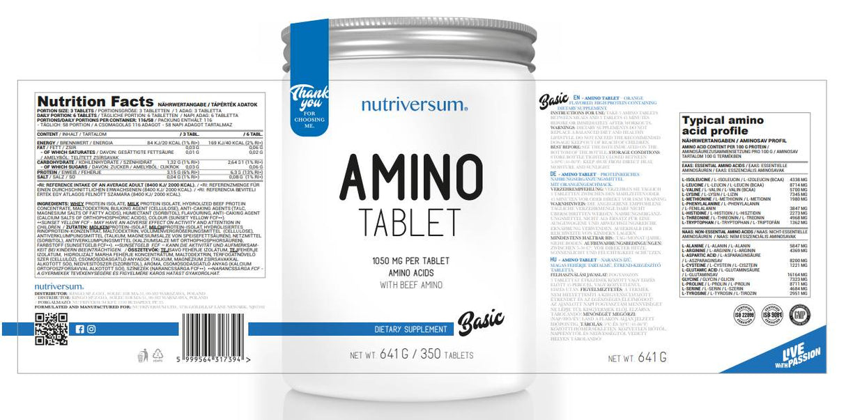 Aminoklor tableta | od sirutke & Goveđi protein - 350 tableta