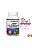 AndroSense™ T-Correct/Testosteron & Formula za ravnotežu estrogena x 60 kapsula