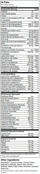 Animal Pak - 15 paketa