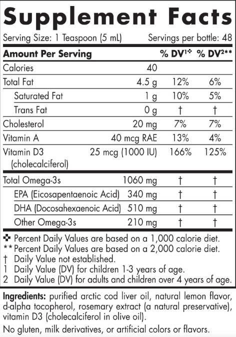 Ulje jetre arktičkog bakalara 1060 mg - 473 ml