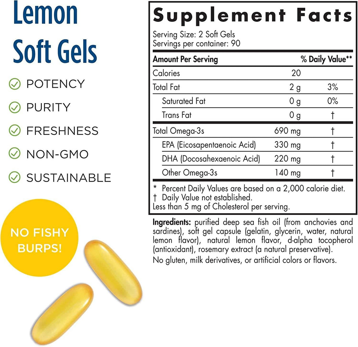 Arctic Omega softgels 550 mg - 180 softgels