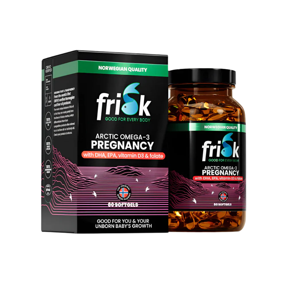 Arctic Pregnancy – Omega-3 za trudnice – 100% divlji bakalar iz Norveške – 80 kapsula