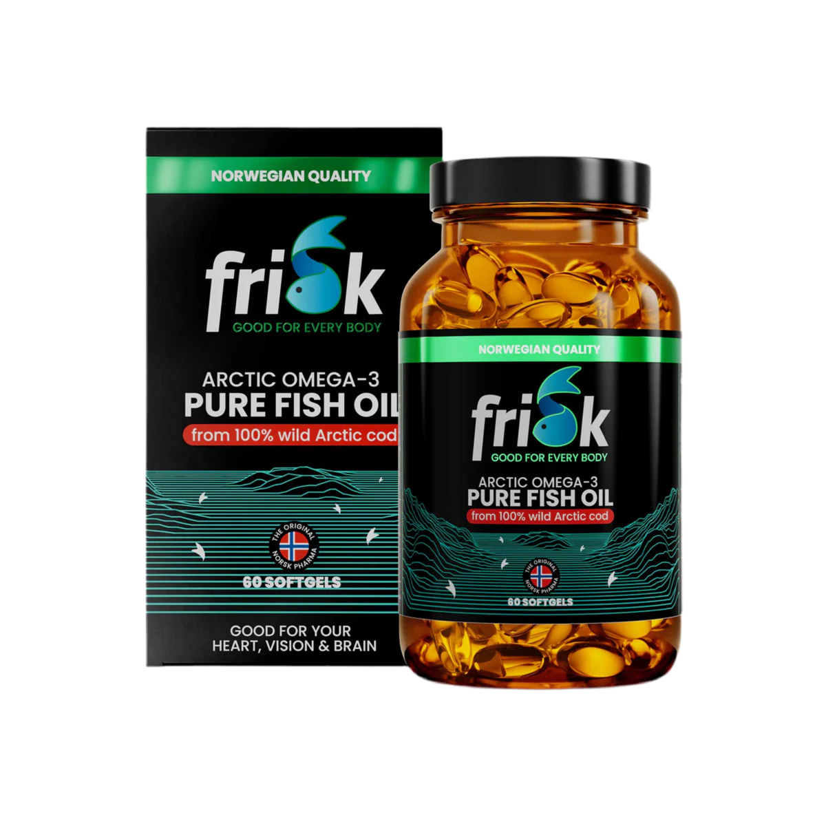 Arctic Pure – Omega-3 iz 100% divljeg arktičkog bakalara – 60 kapsula