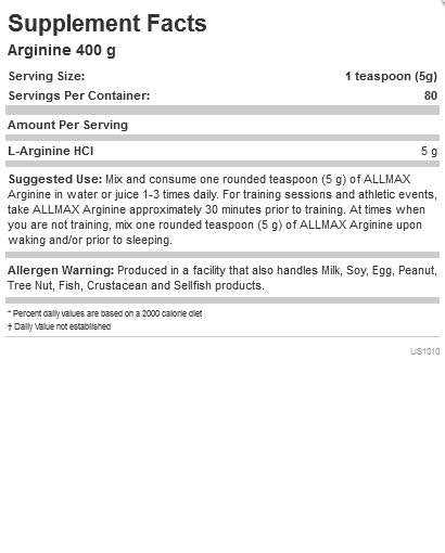 Arginin HCL - 400 grama