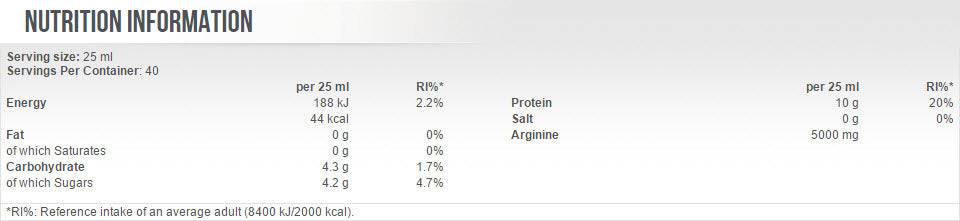 Arginin Liquid 1000 ml.