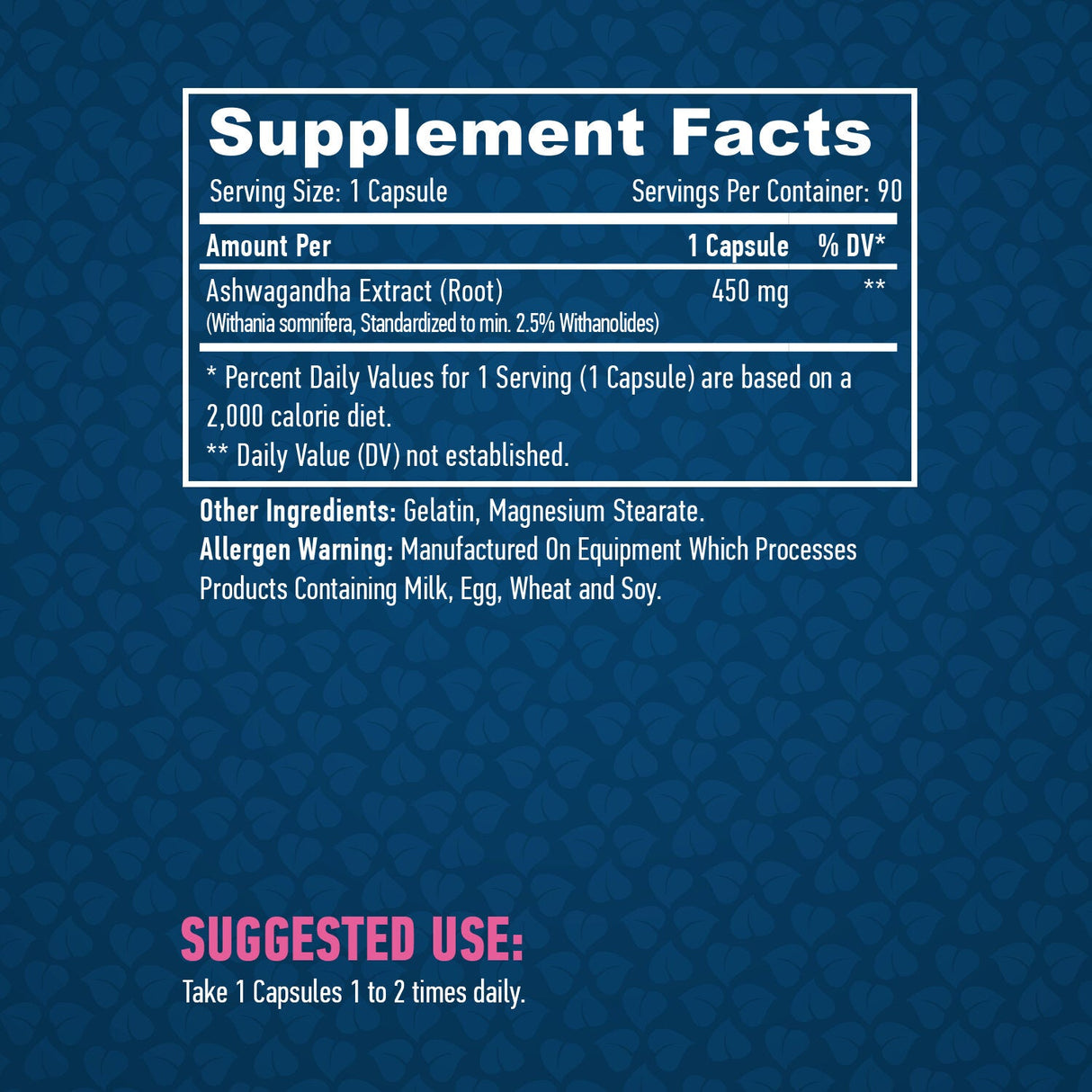 Ashwagandha 450mg./90 kaps.