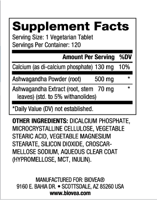 Ashwagandha 572 mg/120 tab