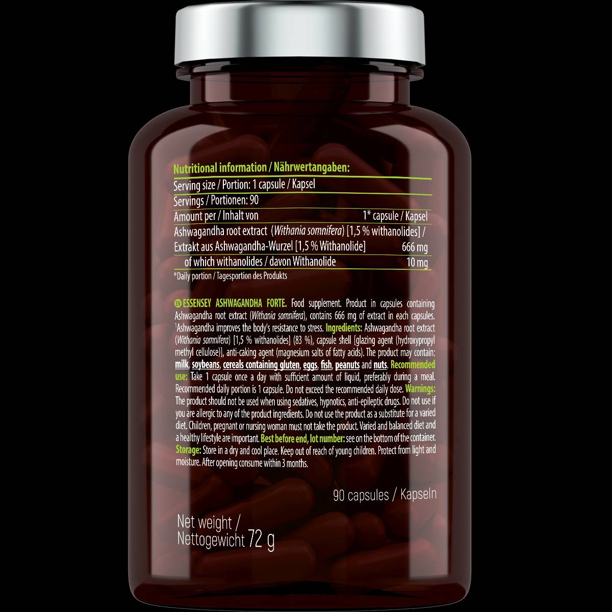 Ashwagandha Forte 666 mg - 90 kapsula