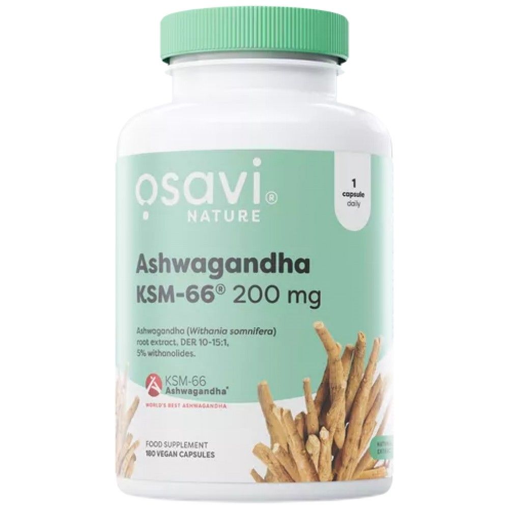 Ashwagandha KSM-66® 200 mg - 180 kapsula