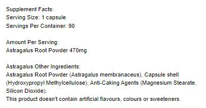 Astragalus 470 mg - 90 kapsula