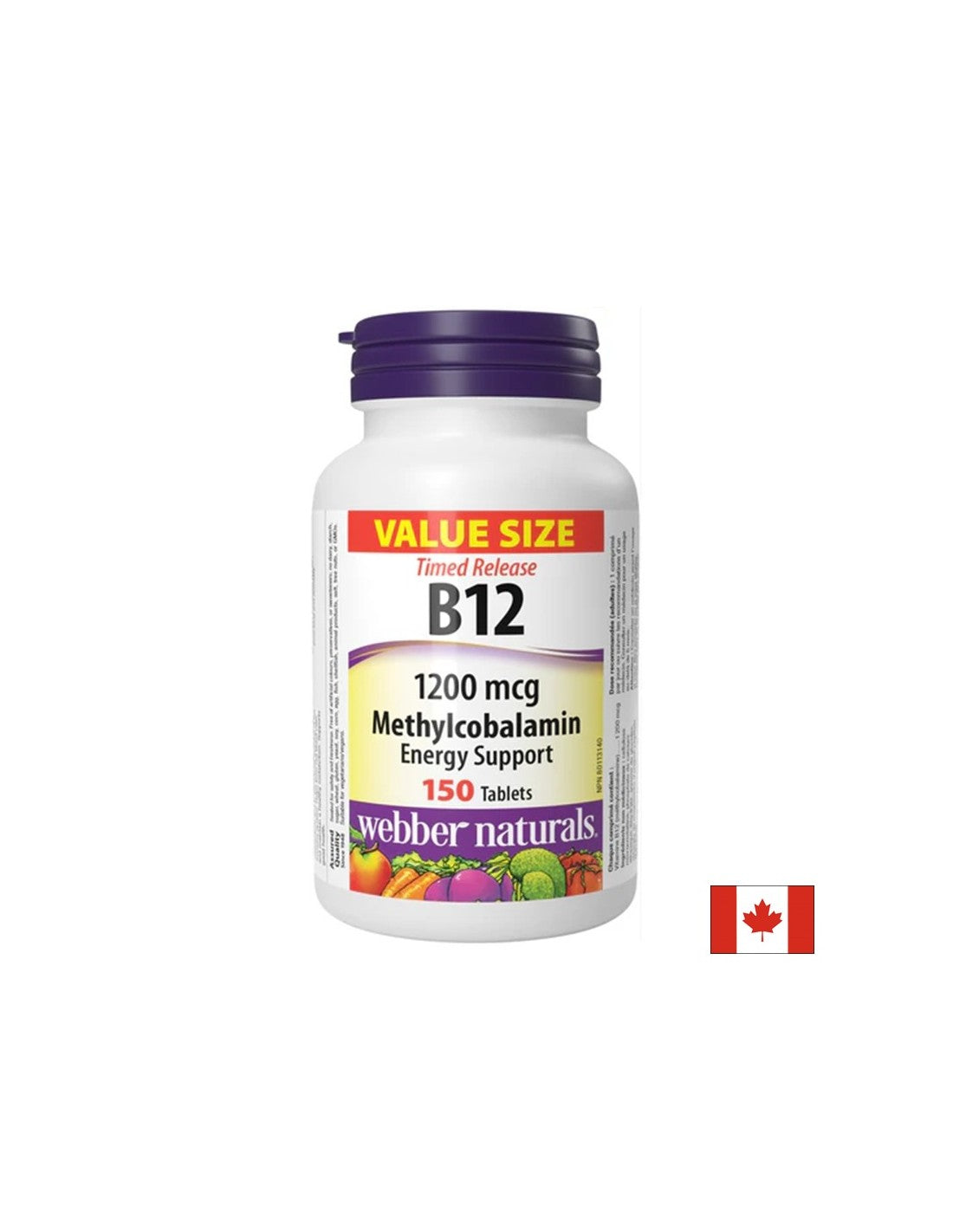 Vitamin B12 (metilkobalamin) - Energija i potpora živčanog sustava, 150 tableta s produženim oslobađanjem