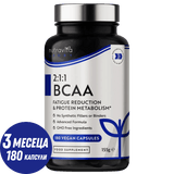 BCAA (2:1:1) s vitaminima B6 & B12 - 180 V kapsula. <tc>Nutravita</tc>
