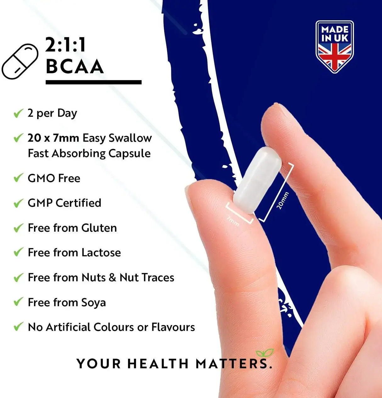 BCAA (2:1:1) s vitaminima B6 & B12 - 180 V kapsula. <tc>Nutravita</tc>