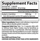 NAJBOLJI acetil-L-karnitin 500 mg - 120 kapsula