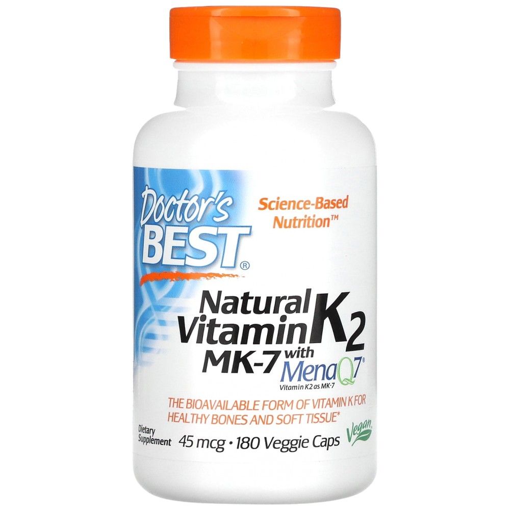 NAJBOLJI prirodni vitamin K2 MK-7 45 mcg - 180 kapsula