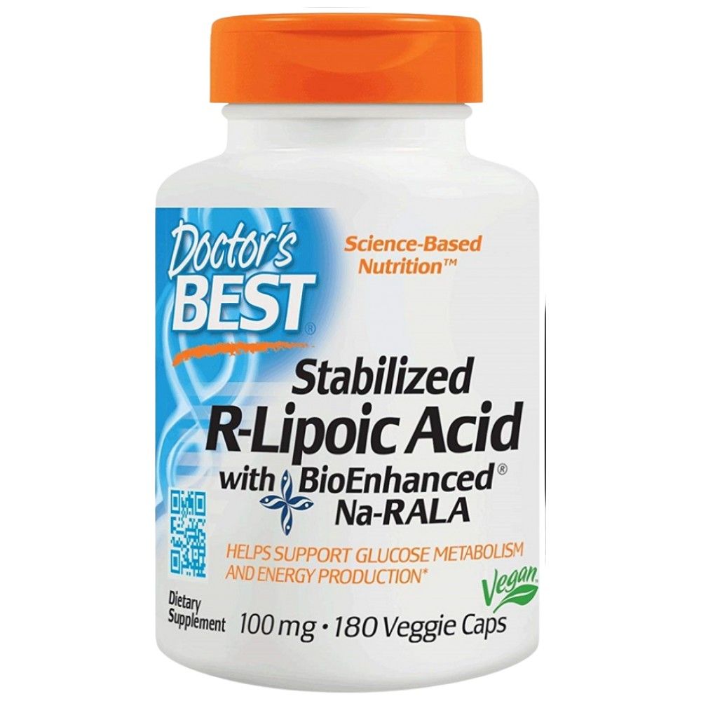 NAJBOLJA R-lipoična kiselina/stabilizirana NA-R-ALA 100 mg - 180 kapsula