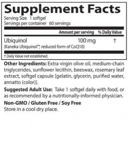 NAJBOLJI Ubiquinol Kaneka QH 100 mg - 60 gel kapsula