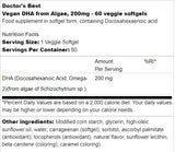 NAJBOLJA veganska DHA iz algi 200 mg - 60 gel kapsula