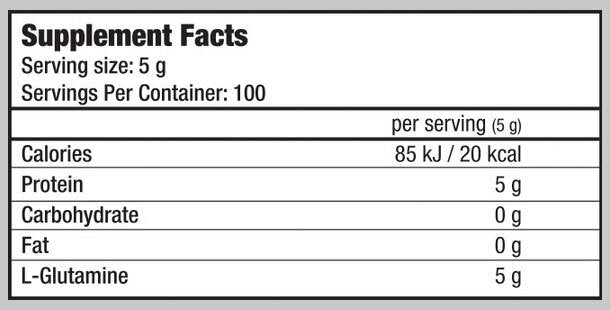 <tc>BioTech USA</tc> 100% L-glutamin 0,500 kg