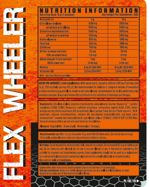 BOOM formula prije treninga - 300 grama